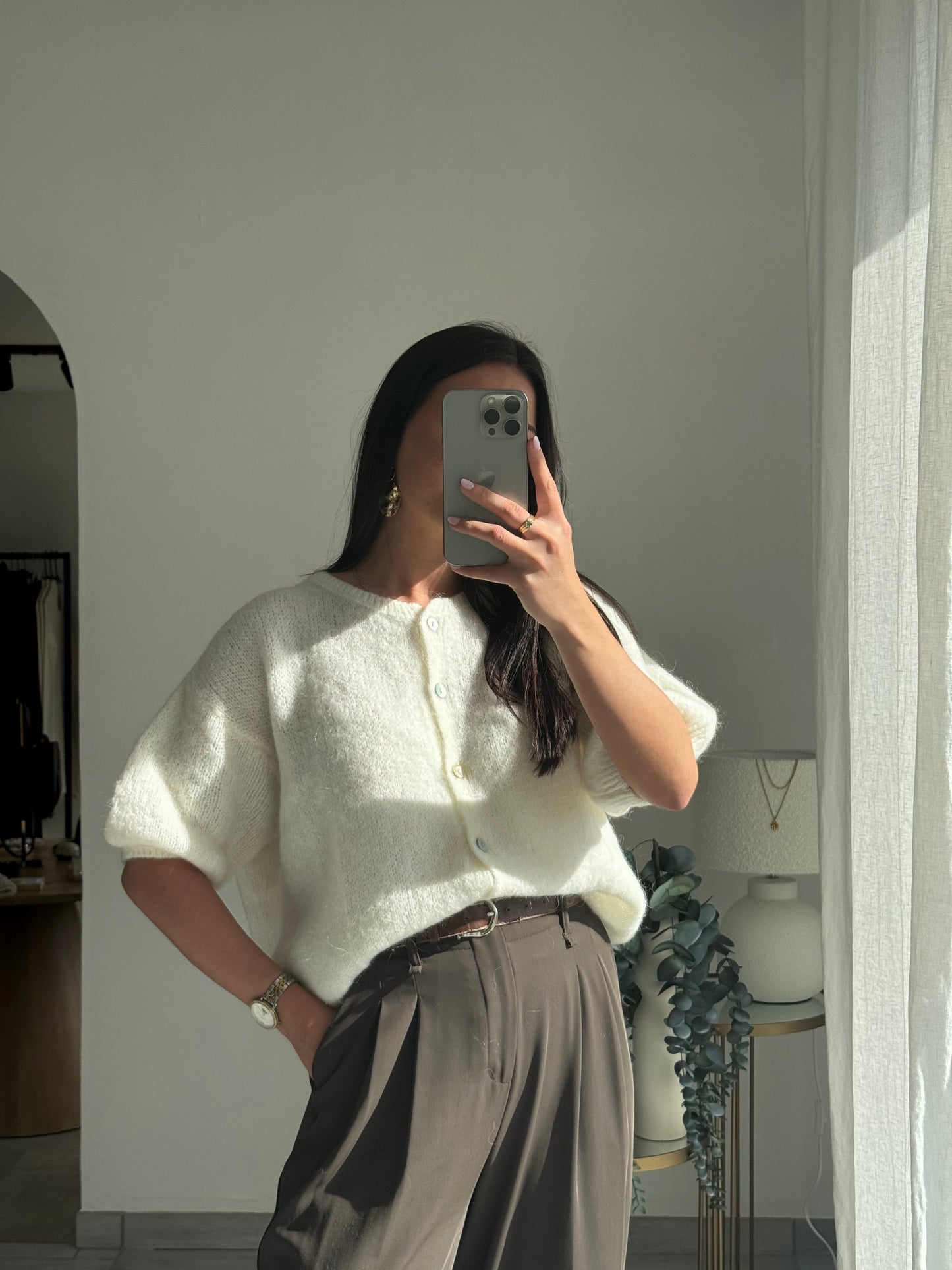 Cardigan Lina Kid Mohair & Laine