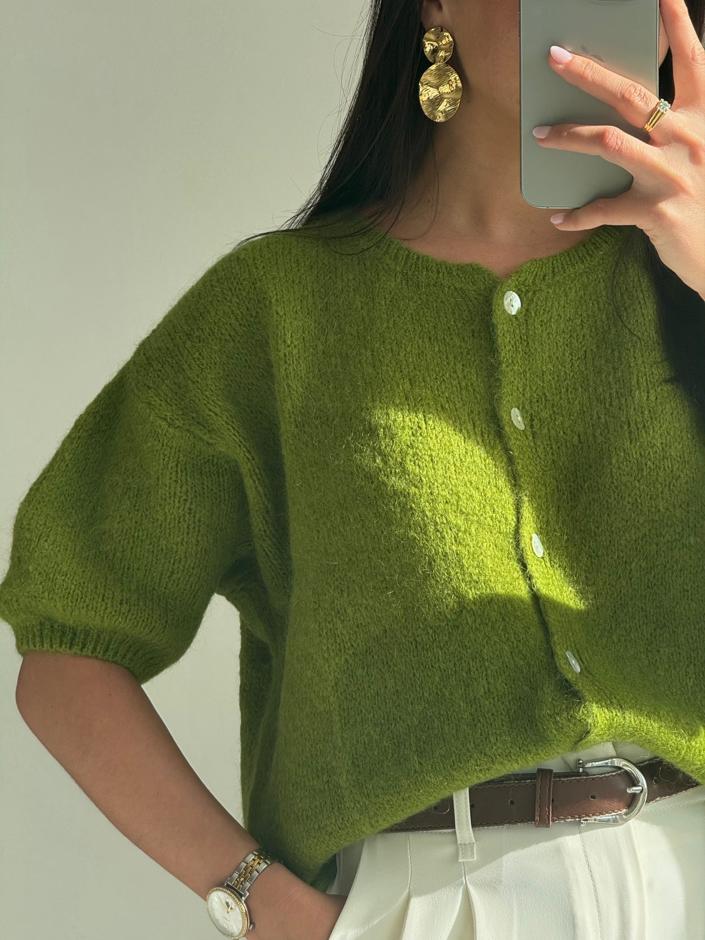 Cardigan Lina Kid Mohair & Laine