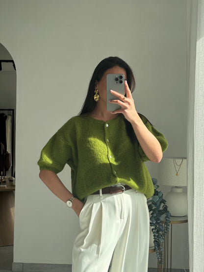 Cardigan Lina Kid Mohair & Laine