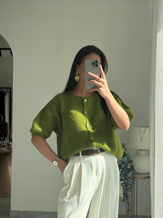Cardigan Lina Kid Mohair & Laine